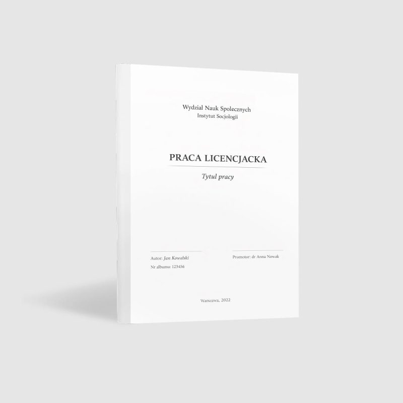 oprawa miękka termiczna