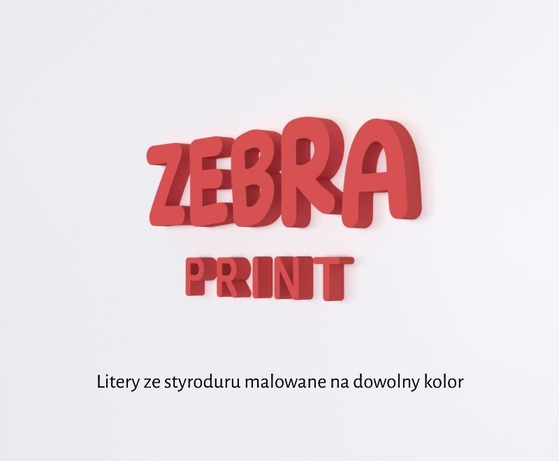 Litery ze styroduru